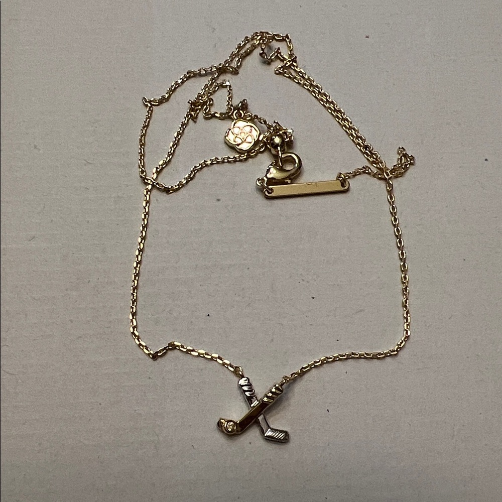 Kendra Scott Gold and Silver Hockey Stick Necklace